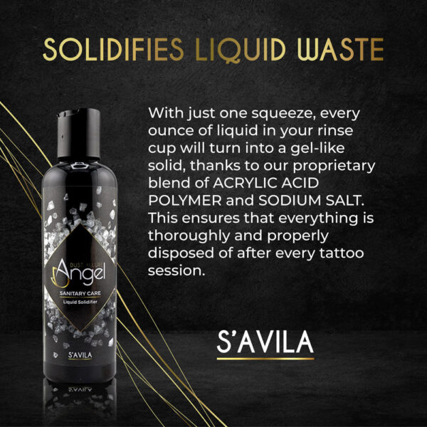 Solidifies liquid waste