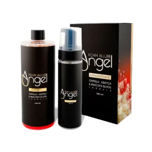 Angel Foam Allure Concentrate 500 ml with refillable foam bottle and box packaging on a white background.